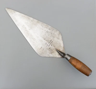 Paleta de ladrillo vintage rara BRADES WHS Hunt & Sons England 12" albañiles Foto 1 de 4