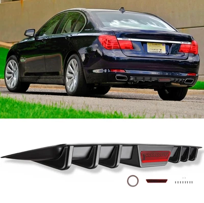 For 7 Series 730Li 740Li 750Li Rear Bumper Diffuser Spoiler Splitter Wing Lip - Image 1 of 4