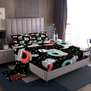 Cartoon Sloth Bed Sheets for Kids Boys Girls,Sprinkles Donut Sheet Set,Glitte... - Foto 1 di 6