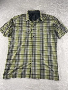 Kuhl Herren Hemd Knopfleiste grün kariert Eluxur Kurzarm Outdoor Wandern Gr. M - Bild 1 von 12