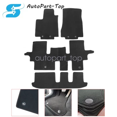 丝绒脚垫地毯适合 2015 2016 2017 2018 2019 英菲尼迪 QX60 JX35 — 第 1/4 张图片