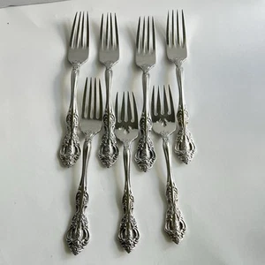 Oneida Michelangelo Würfel Set 7 Gabeln 5 Abendessen und 2 Salat Edelstahl Besteck - Bild 1 von 12