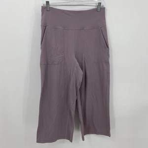 Leggings Lululemon Align tiro alto pierna ancha capri bolsillos morados lisos 10 para mujer - Imagen 1 de 10