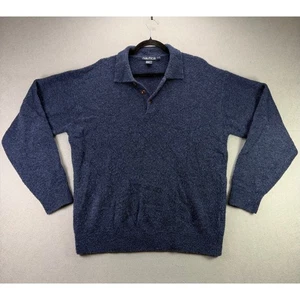 Suéter Polo Nautica Para Hombre Azul Tejido Manga Larga Pullover Cuello Talla L/G - Imagen 1 de 9