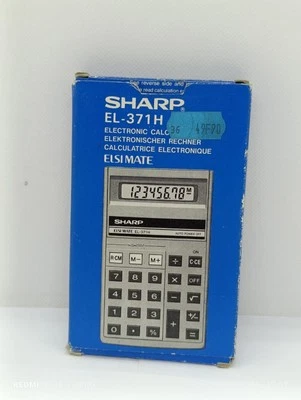 Calculatrice Vintage SHARP EL-371 H + Boite Made in Japan - Photo 1/4
