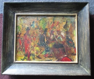 Pascal Cucaro, Original Oil Painting on Board, Double signed Framed - Picture 1 of 6