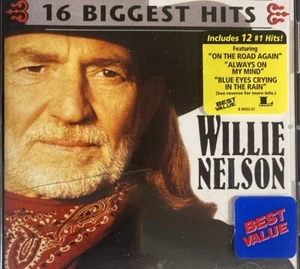 Willie Nelson / 16 Biggest Hits (CD 1998) Blue Eyes Crying In The Rain Near Mint - Foto 1 di 5