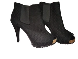 Simply Vera Wang SVLIRBLACK Party Heels Shoeties Shoe Boots Booties US8 1/2 - Picture 1 of 4