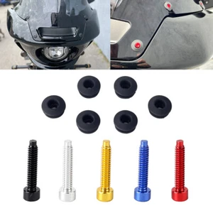 6Pc Windshield Bolts 6Pc Windscreen Rubber Washer For Low Rider FXLRST FXRST 117 - Picture 1 of 17