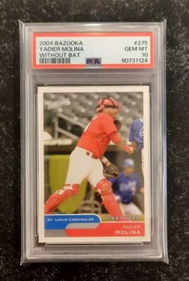 Yadier Molina 2004 Bazooka #275 PSA 10 Gem Mint Cardinals Rookie Card RC Rare - Image 1 of 2