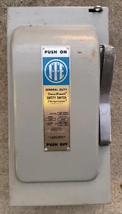 Interruttore di sicurezza NOS ITE Imperial JN-423 Vacu-Break 100A 240V - mai installato - Foto 1 di 8