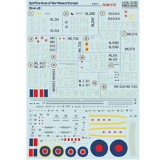 Print Scale 72-382 Decal 1:72 Spitfire Aces of Northwest Europe 1944-45 Part 1