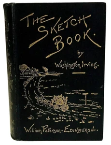 The Sketch Book Christmas Irving Paterson c1890 Gilt Victorian Gift Edition - Picture 1 of 8