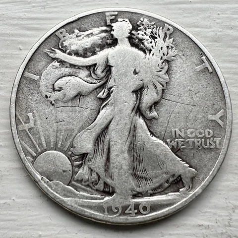 1940-S Walking Liberty Half Dollar: Authentic Piece of American History Cover