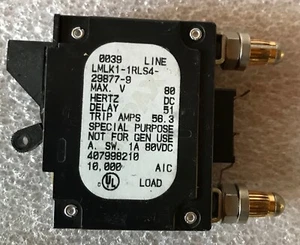 LMLK1-1RLS4-29877-9-V AIRPAX 45 AMP INTERRUTTORE CIRCUITO PROIETTILE ALM - Foto 1 di 2
