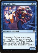 Cephalid Sage x2 2x (1x Regular 1x FOIL) Eternal Masters NM MTG