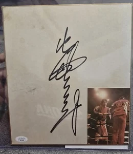 Gigante Baba Autografo Firmato Shikishi Board JSA CERTIFICATO AJPW - Foto 1 di 2