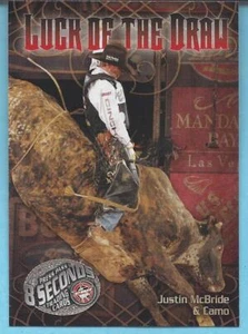 2010 Press Pass PBR 8 Seconds LUCK OF THE DRAW Insert JUSTIN McBRIDE Rodeo CAMO - Picture 1 of 1