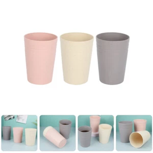 3 Pcs Creative Mouthwash Cup Straw Toothbrush Organizer Bathroom Student - Picture 1 of 12
