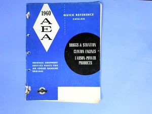 Catálogo de piezas de referencia rápida AEA 1960 • Motores de gas refrigerados por aire Briggs Stratton - Imagen 1 de 6
