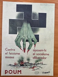 P.O.U.M. +Propagandaplakat der Trotzkisten zum Spanischen Bürgerkrieg+ - Bild 1 von 1
