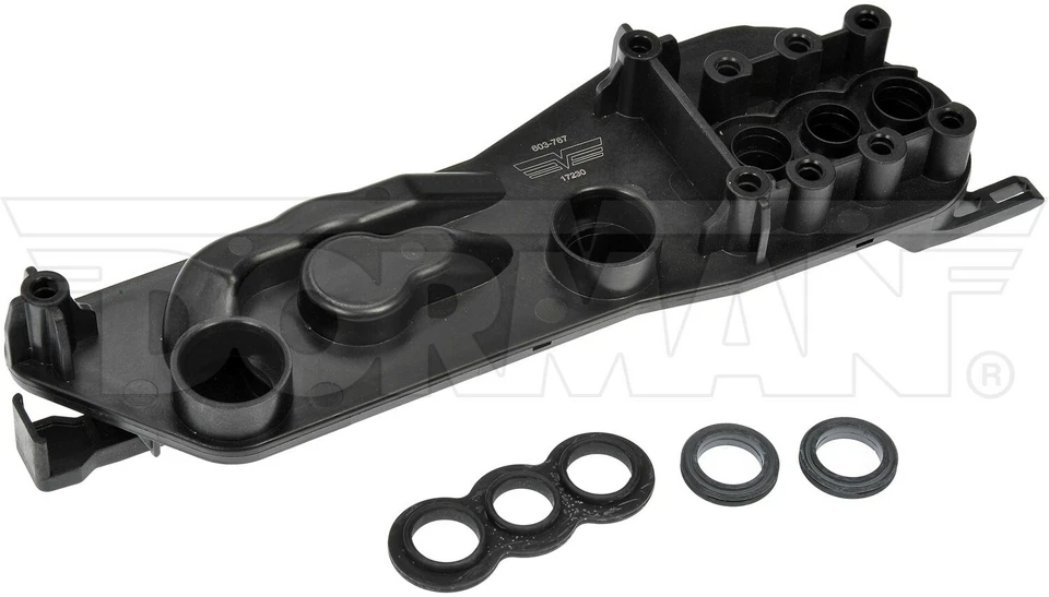 Soporte termostato enfriador de aceite transmisión automática para BMW 530xi 2006-2007 3,0 L L L6 Dorman Foto 1 de 4