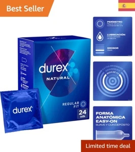 Durex Preservativos Natural, para Confort y Seguridad, 24 condones. Envío 24h - Imagen 1 de 11