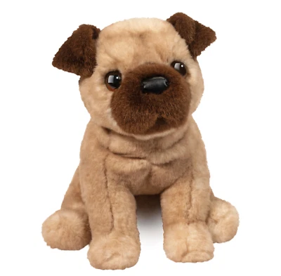 Milo 9" Pug Douglas Plush Stuffed Animal Dog Cuddle Fawn Apricot Brown puppy - Image 1 of 4