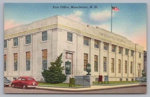 Postcard United States Post Office Manchester New Hampshire Unposted - Picture 1 of 2