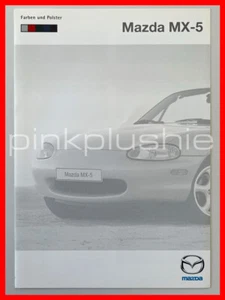 MAZDA MX-5 NB MX5 II Farben und Polster Stand 30.05.2000 4 Seiten Oldtimer - Bild 1 von 3