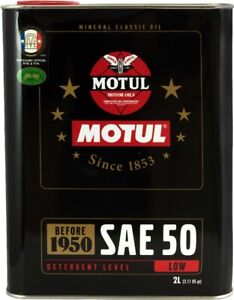 Motul Classic Oil SAE 50w 4T Mineral 2 Litres
