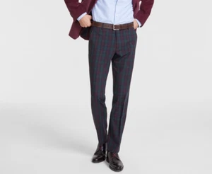Tommy Hilfiger Men's Modern-Fit Stretch Performance Pants, Wine Green, 42x30 - Picture 1 of 5