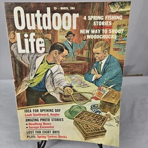 OUTDOOR LIFE MAGAZINE March 1964 VINTAGE HUNTING & FISHING SPORTING OUTDOORS - Picture 1 of 7