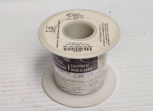 NEW ALPHA WIRE APPLIANCE WIRE SPOOL 3051 WHITE 22AWG 100' FT 7/30 TC 0.016 PVC - Picture 1 of 4