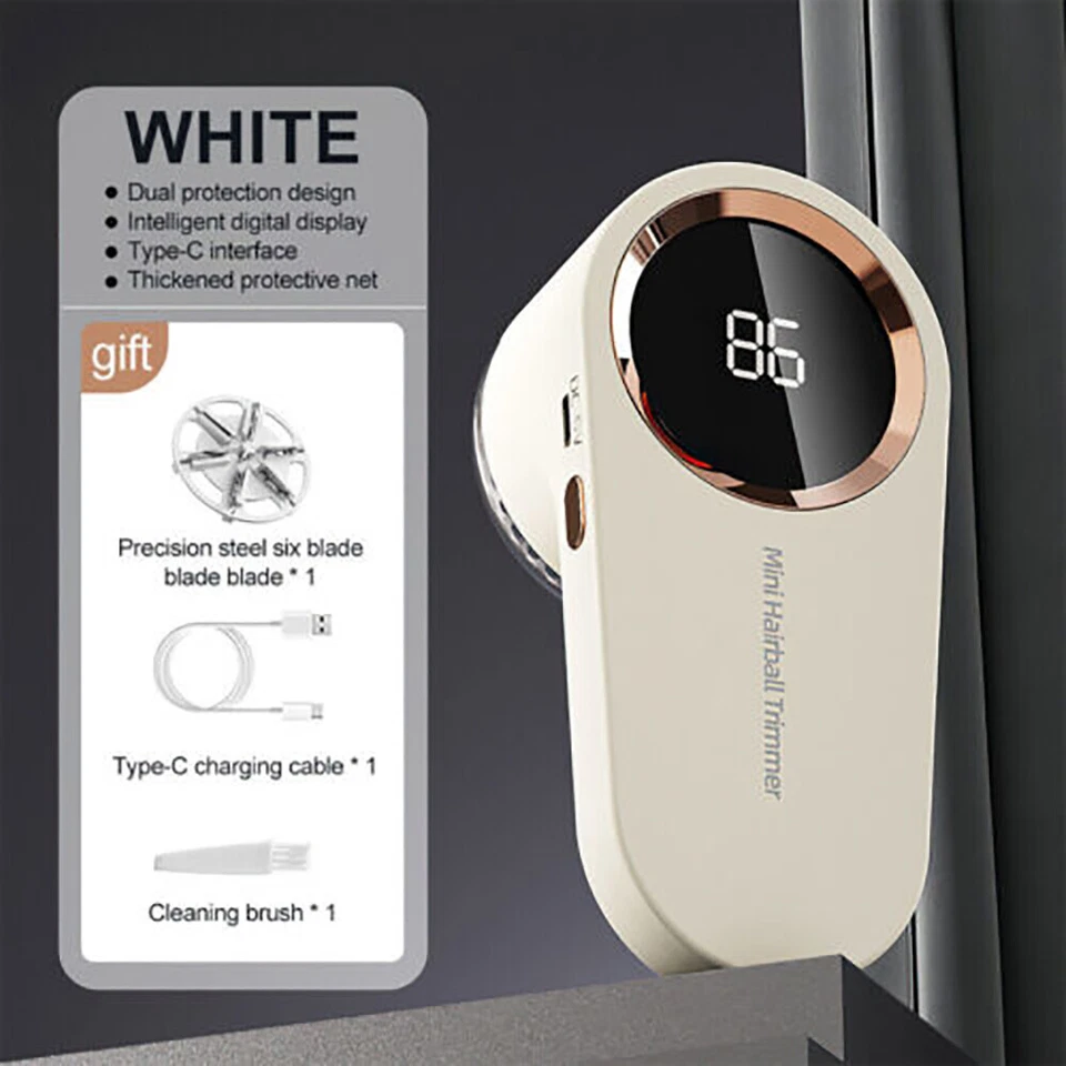 Ropa Eléctrica Pelusa Pastilla Removedor de Pelusa Tela Recargable Suéter Pelusa Afeitadora Foto 1 de 1