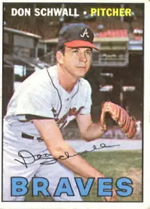 1967 Topps #267 Don Schwall Atlanta Braves - Picture 1 of 2