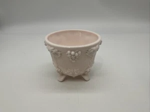 VTG Jeanette Glass Co. Shell Pink Footed Candy Dish - Picture 1 of 7