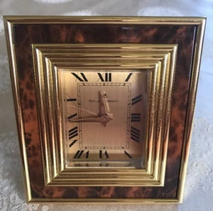 ¡RARO! Reloj despertador suizo vintage Brass-MATTHEW NORMAN 8 DÍAS VIENTO MANUAL ¡Funciona!  - Imagen 1 de 9