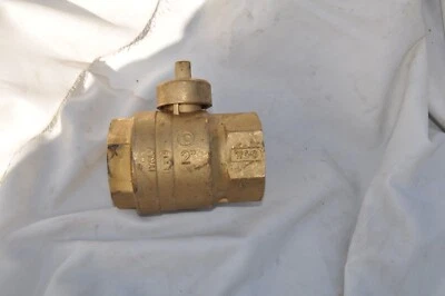 Válvula de bola de gas de latón de 2 pulgadas Jomar 240-008B puerto completo 175 PSIG 125 g nueva Foto 1 de 3