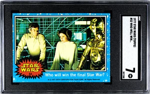 1977 STAR WARS TOPPS #52 WHO WILL WIN... SGC 7 2877288 - Picture 1 of 2