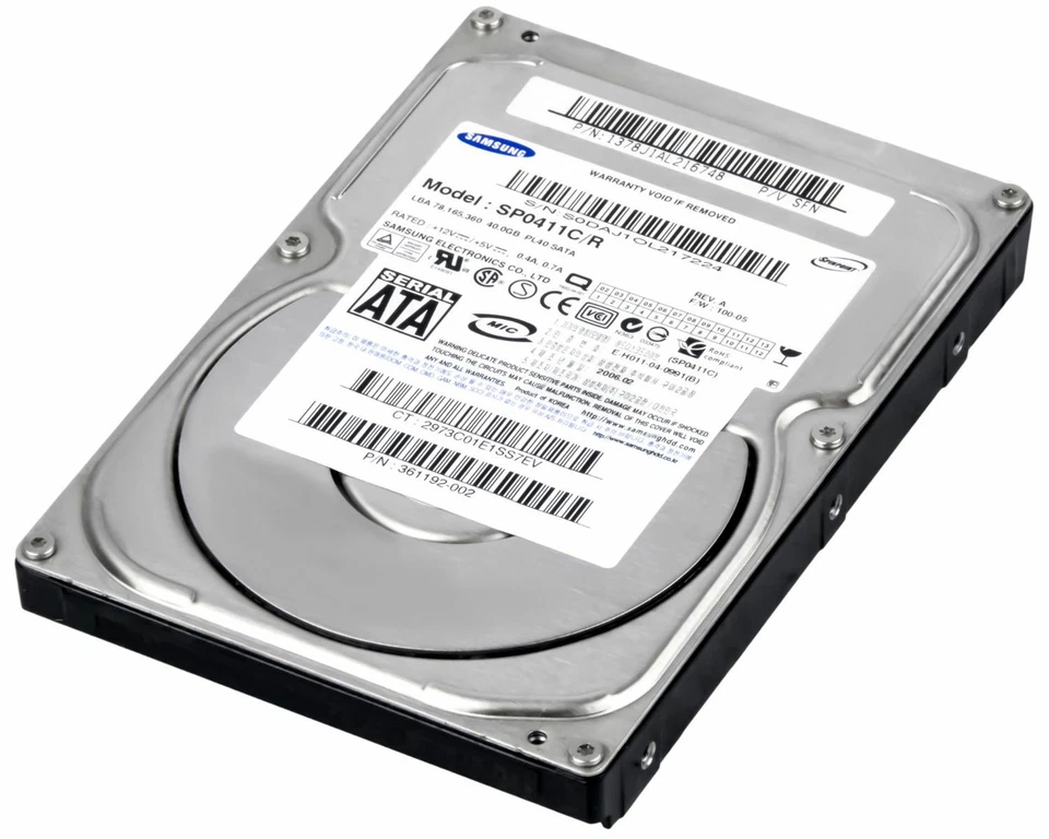 Hard Drive Samsung Spinpoint PL40 SP0411C/R 40GB 7200RPM 2MB SATA 3.5'' - Image 1 of 3