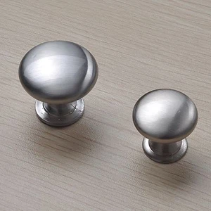 x2 Brushed Stainless Steel Kitchen Cabinet Knobs Drawer Handles Cupboard Knobs  - Picture 1 of 8