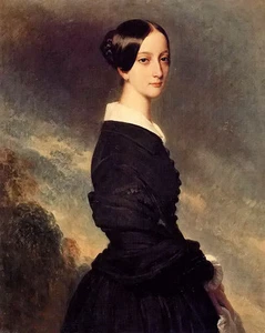 Art Oil painting nice girl frantoise caroline gonzague, princesse de joinville - Picture 1 of 1