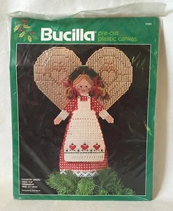 Bucilla plastic canvas Country Angel Tree Top ornament kit New old stock  - Picture 1 of 2