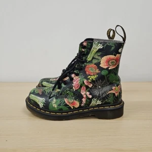 Bota de cuero floral Dr Martens 1460 Pascal Wild Botanical Flowers Reino Unido 4 - Imagen 1 de 10