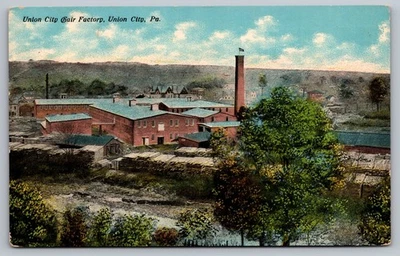 Erie County PA Pennsylvania~Union City Chair Factory~UNPTD Advertising Postcard - Image 1 of 2