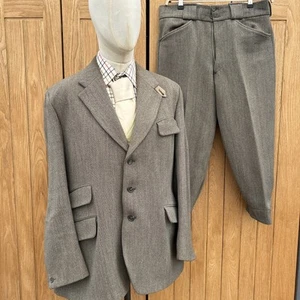 Herren Derby JOHN BROCKLEHURST Vintage TWEED Wolle SHOOTING FIELD Anzug 44' R W 34' - Bild 1 von 16