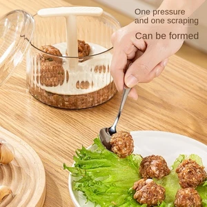 Plastic Kitchen Meatball Making Tool Translucent Extruded Meatball Shaper - Picture 1 of 12
