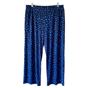 Iman Gr. XLP Wide Leg Bohemian Elastic Waist Pull On Hose Palazzo - Bild 1 von 9