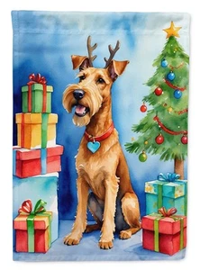 Irish Terrier Christmas Reindeer Flag Canvas House Size DAC7803CHF - Picture 1 of 4